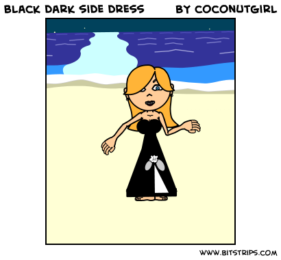 black dark side dress