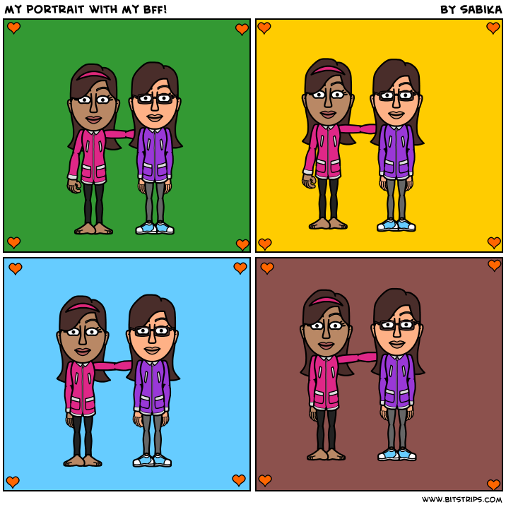 my portrait with my bff!