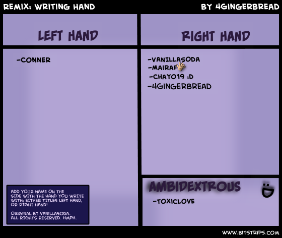 Remix: Writing Hand