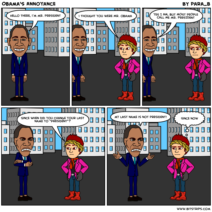 Obama's Annoyance