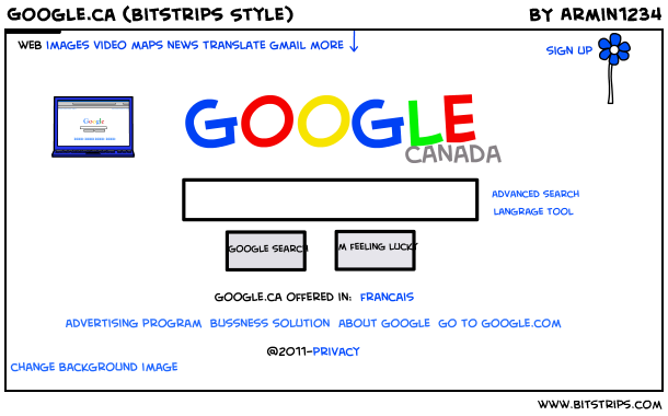 Google.ca (Bitstrips Style)