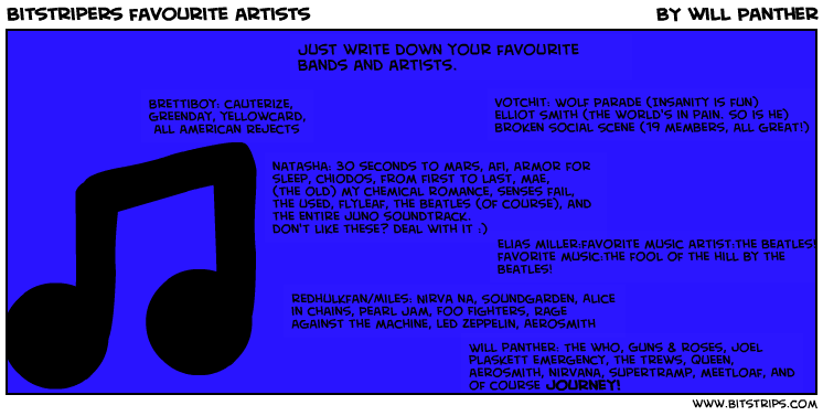 bitstripers favourite artists