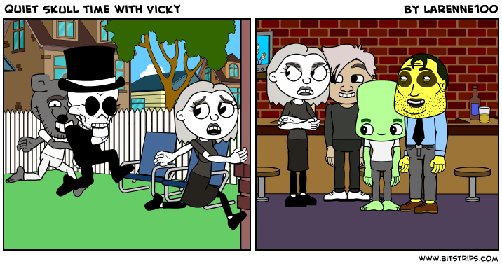 quiet SKULL time with Vicky