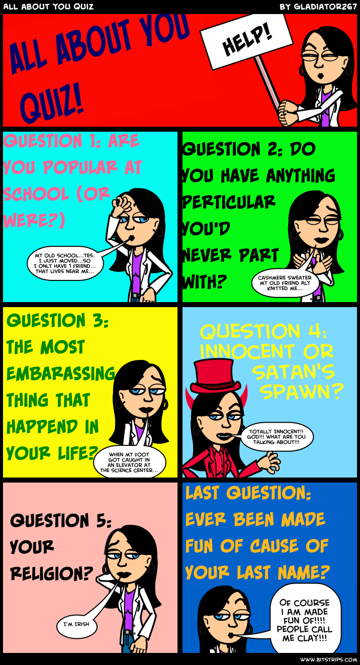 All about you quiz