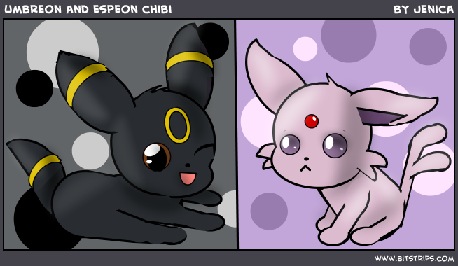 umbreon and espeon chibi