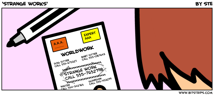 'strange works'