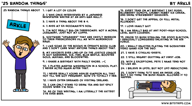 '25 Random Things'