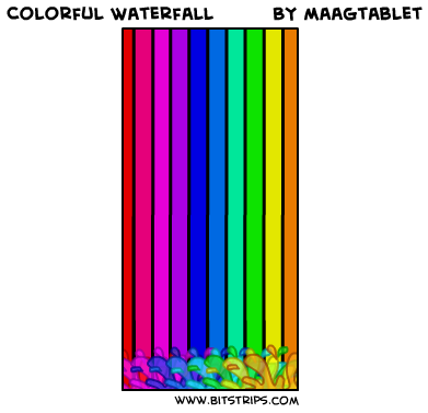 Colorful Waterfall