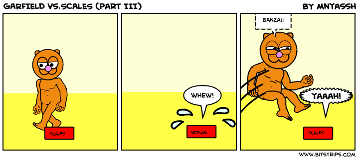 GARFIELD vs.SCALES (part III)