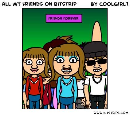 All my friends on bitstrip