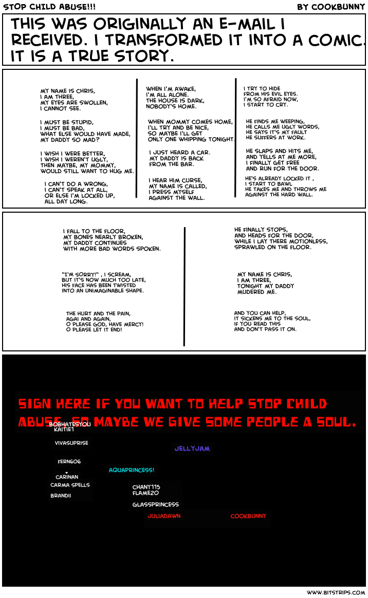 STOP CHILD ABUSE!!!