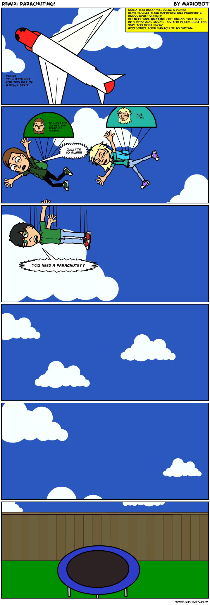 Remix: Parachuting!