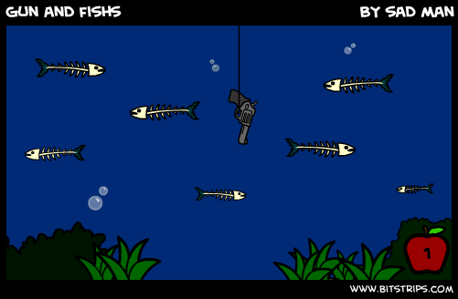 gun and fishs