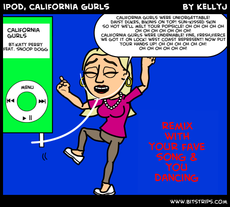 iPod, california gurls 
