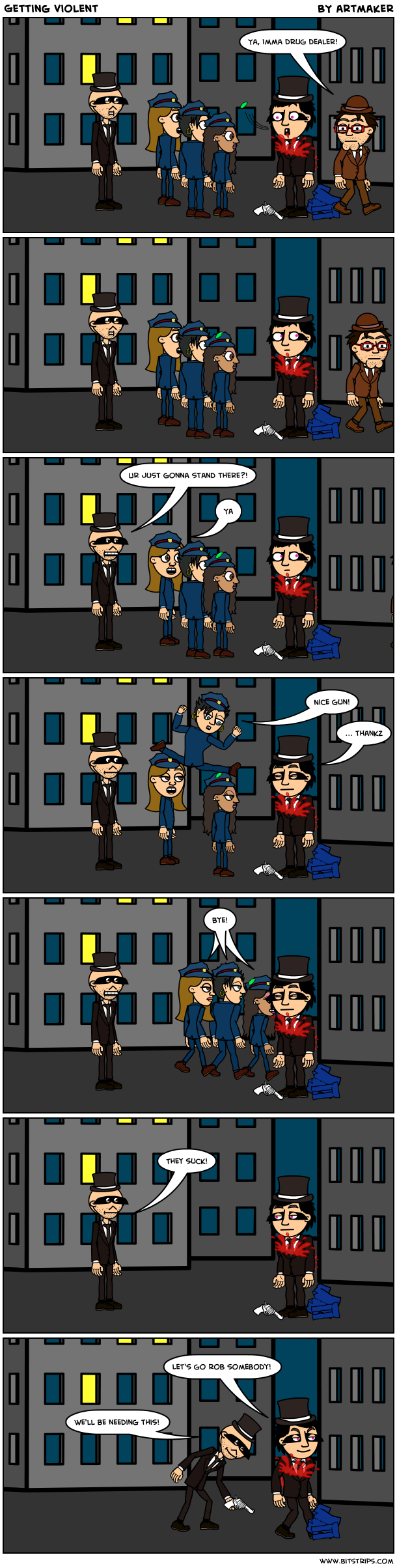 Getting violent
