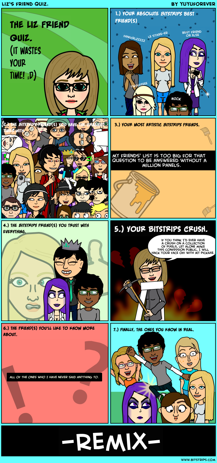 Liz's friend quiz.
