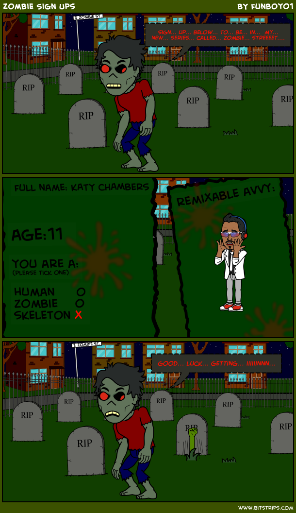 Zombie Sign Ups