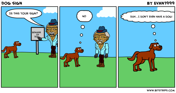 Dog sign