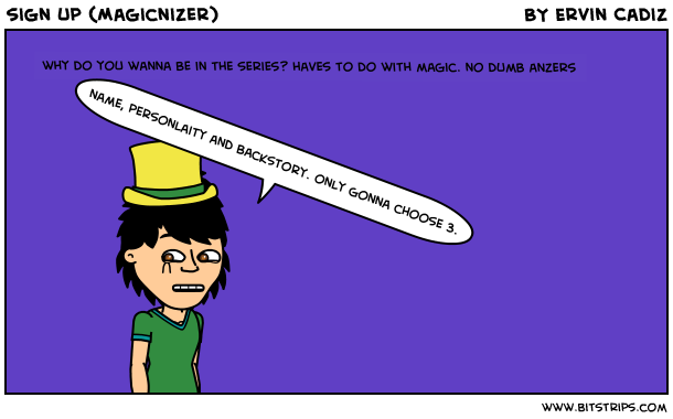 sign up (Magicnizer)