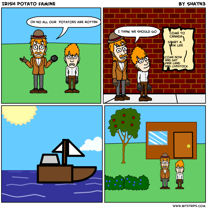 Irish potato famine Bitstrips