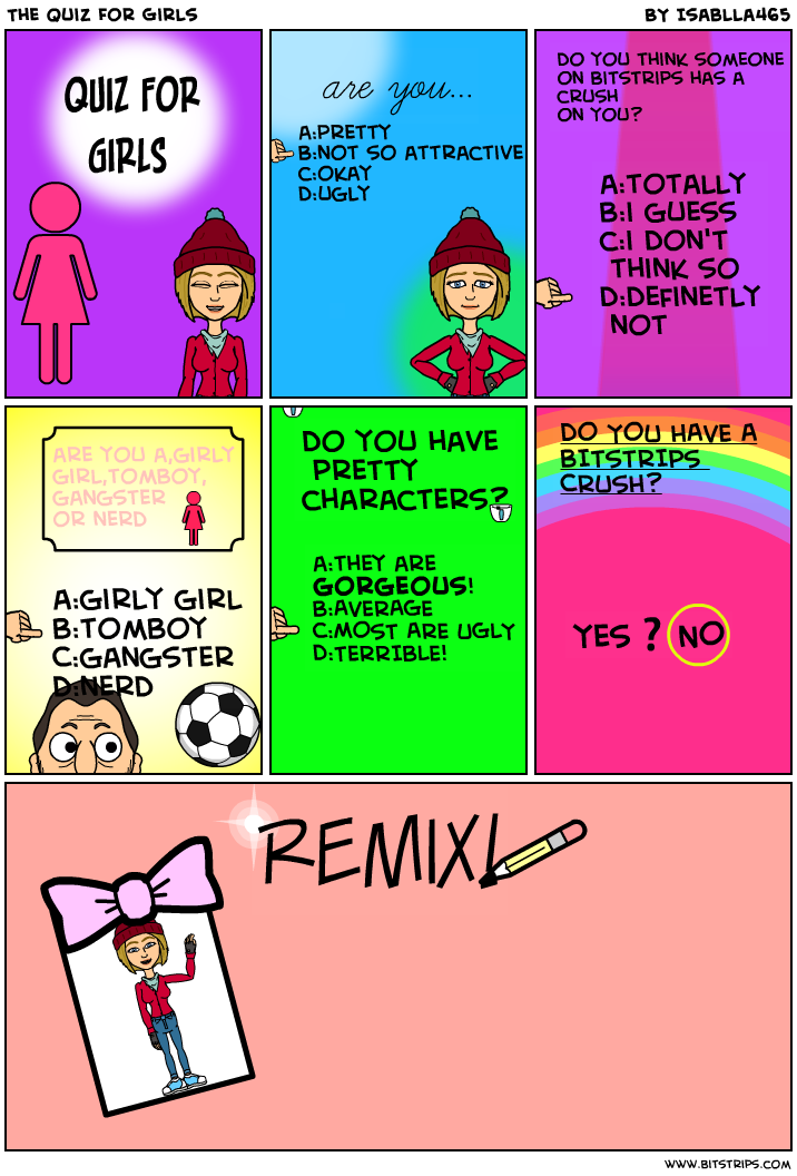 The Quiz For Girls - Bitstrips