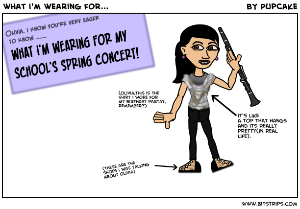 what i'm wearing for...