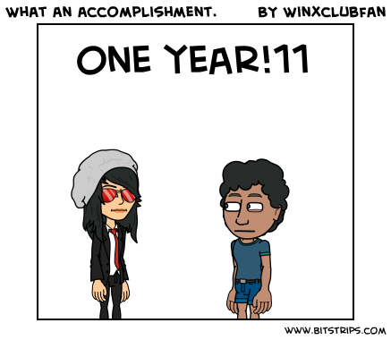 What an accomplishment.