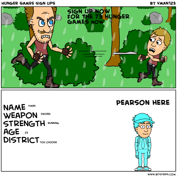 Hunger Games Sign Ups