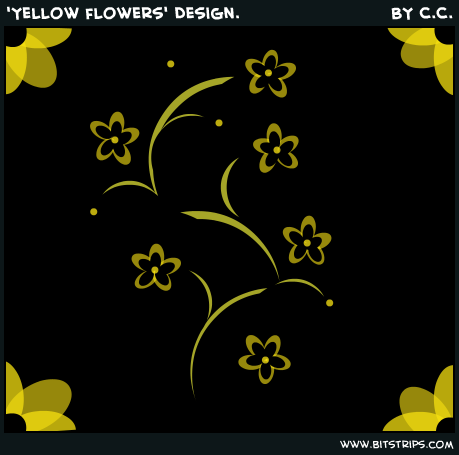 'Yellow flowers' Design.