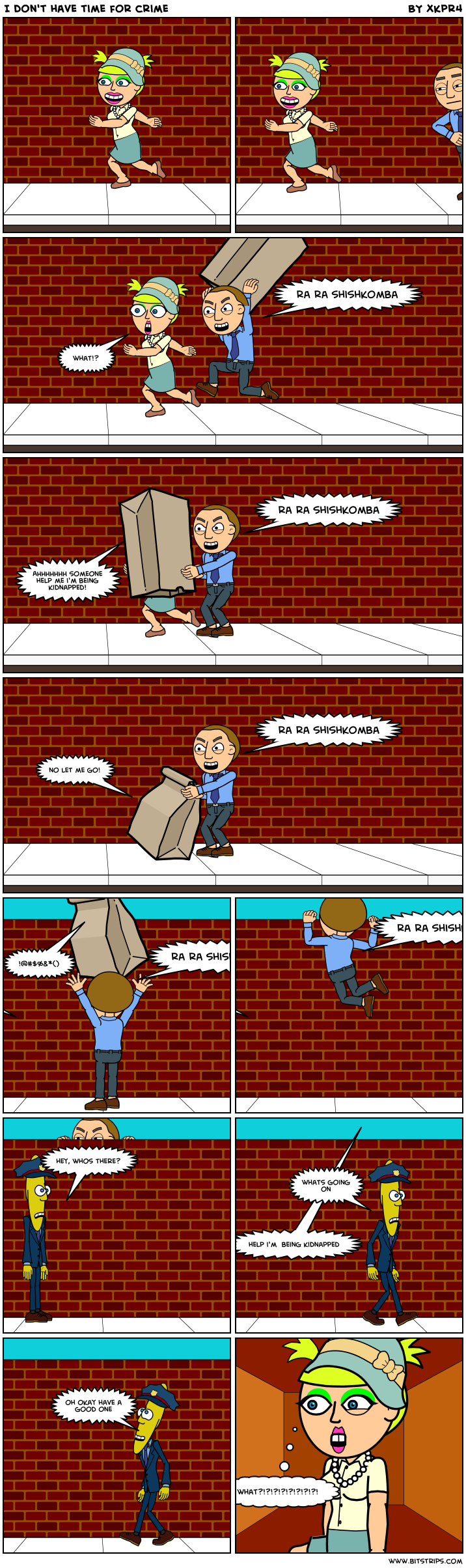 I don't have time for crime