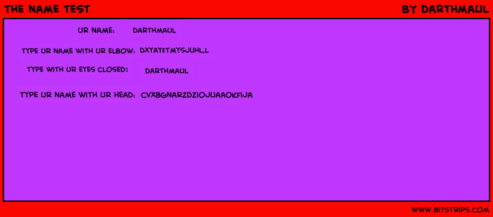 the name test