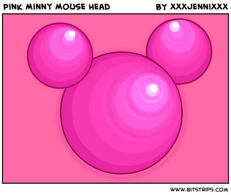 Pink Minny Mouse Head