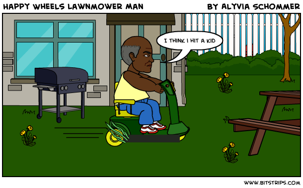 Happy Wheels Lawnmower Man