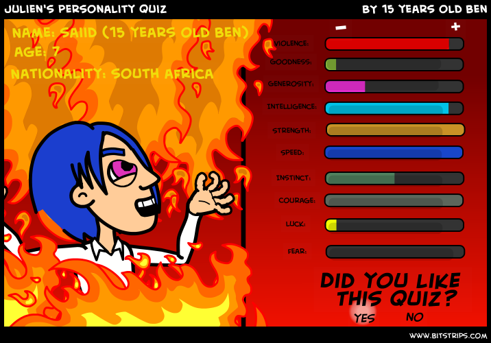 Julien's personality quiz
