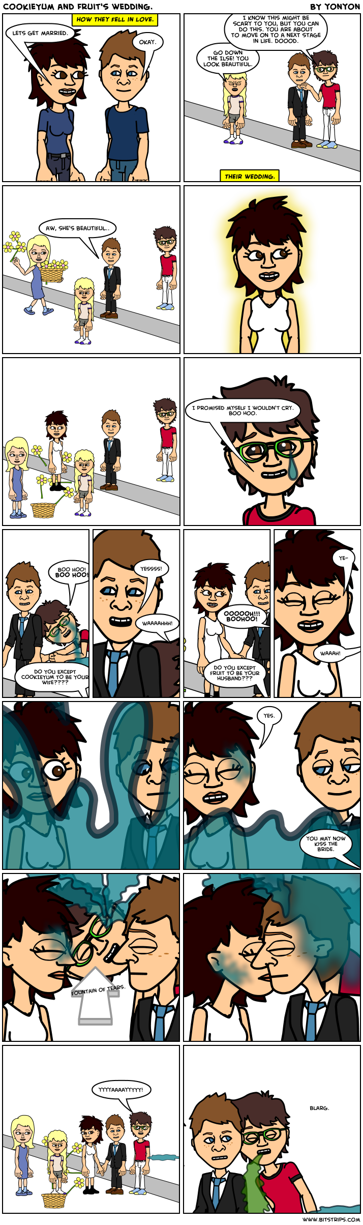 CookieYum and Fruit's wedding.