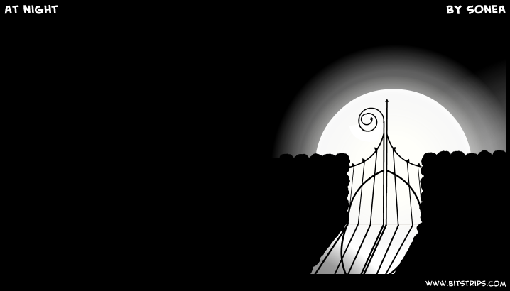 at night
