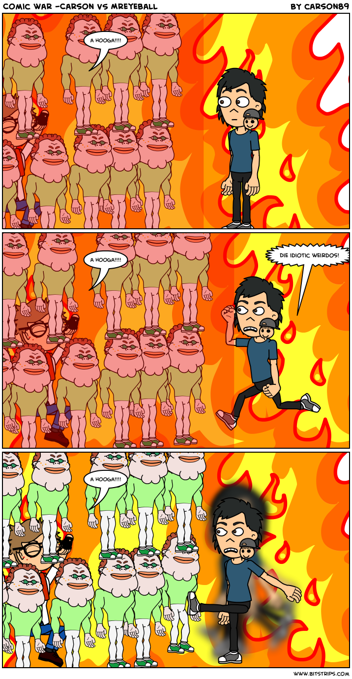 Comic war -Carson VS Mreyeball