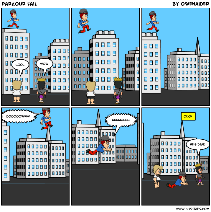 parkour fail