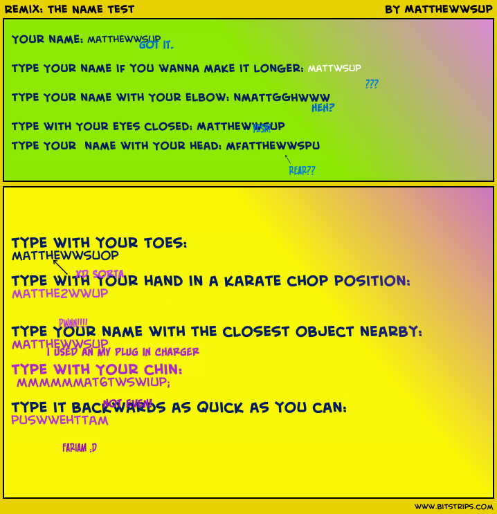 Remix: The Name Test