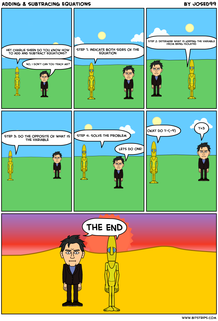 adding & subtracing equations