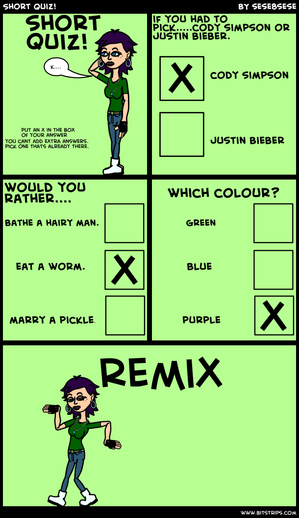 Short Quiz!