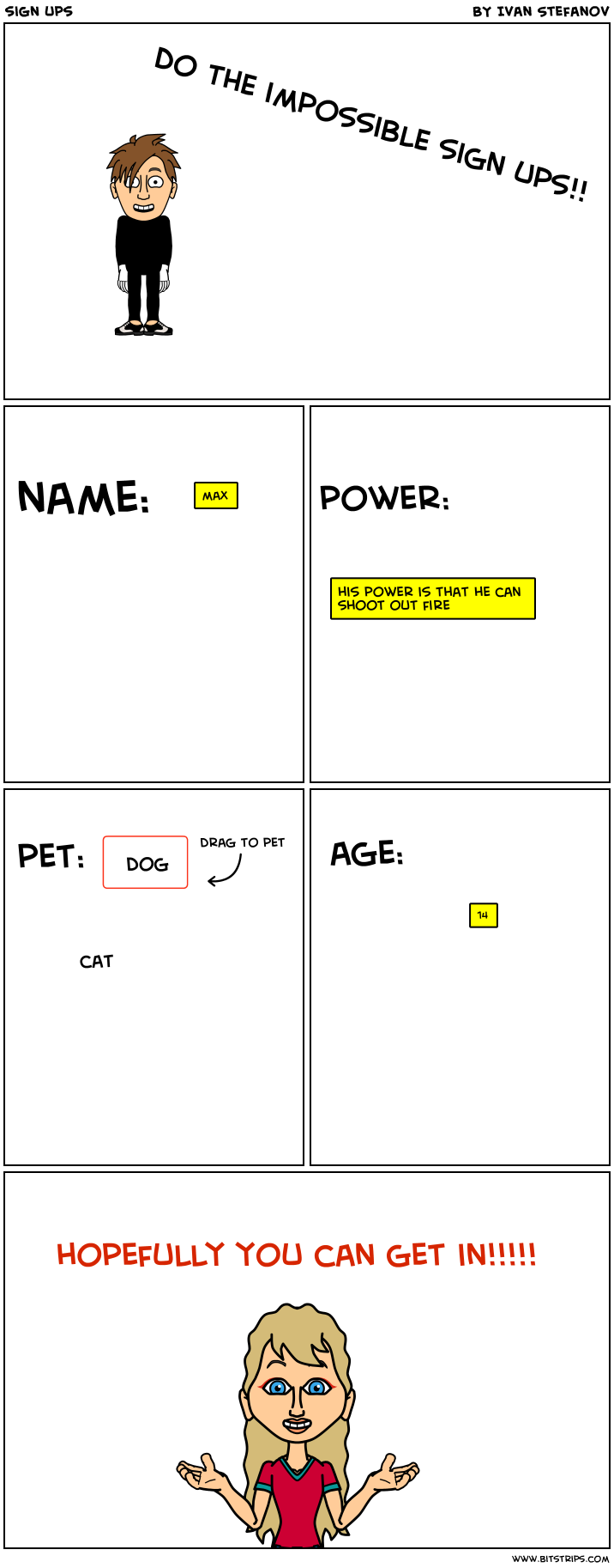 sign ups