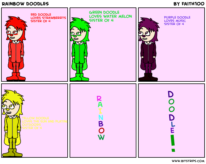 Rainbow doodles