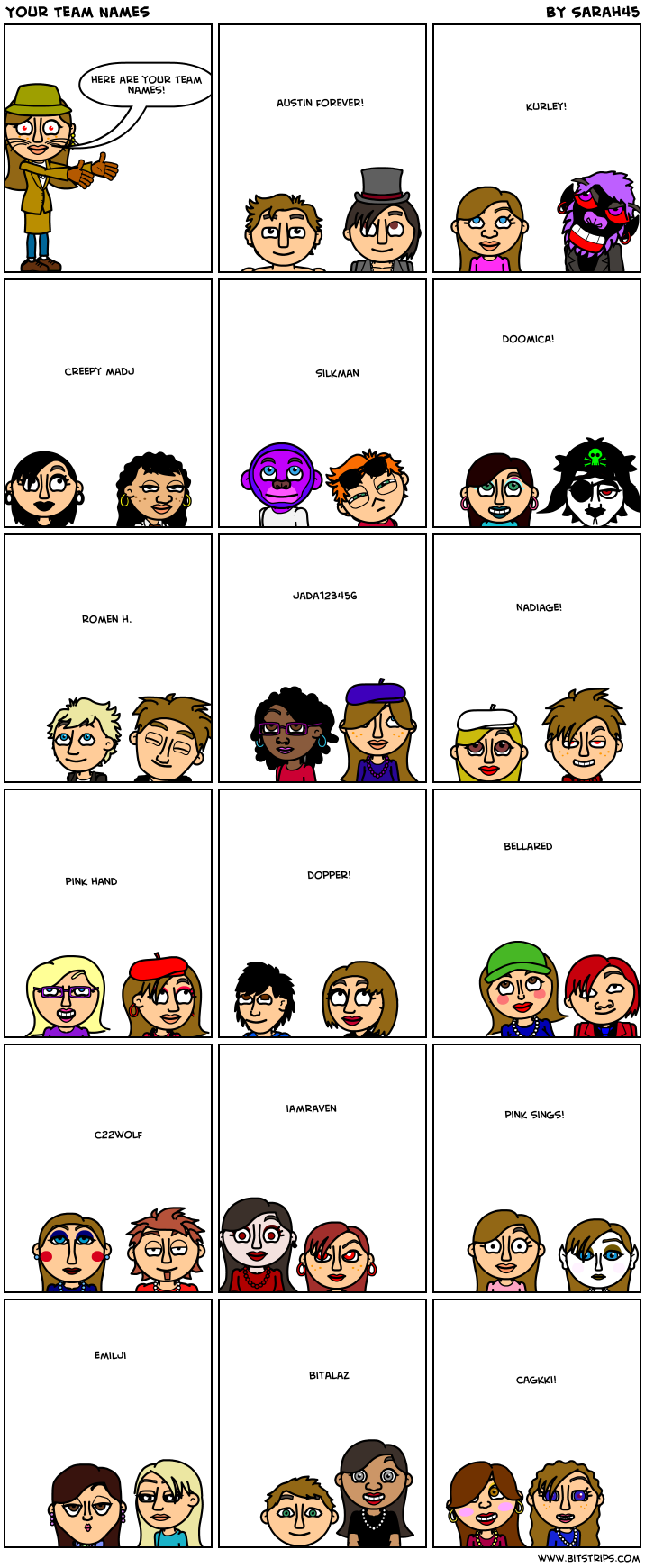 Your Team Names