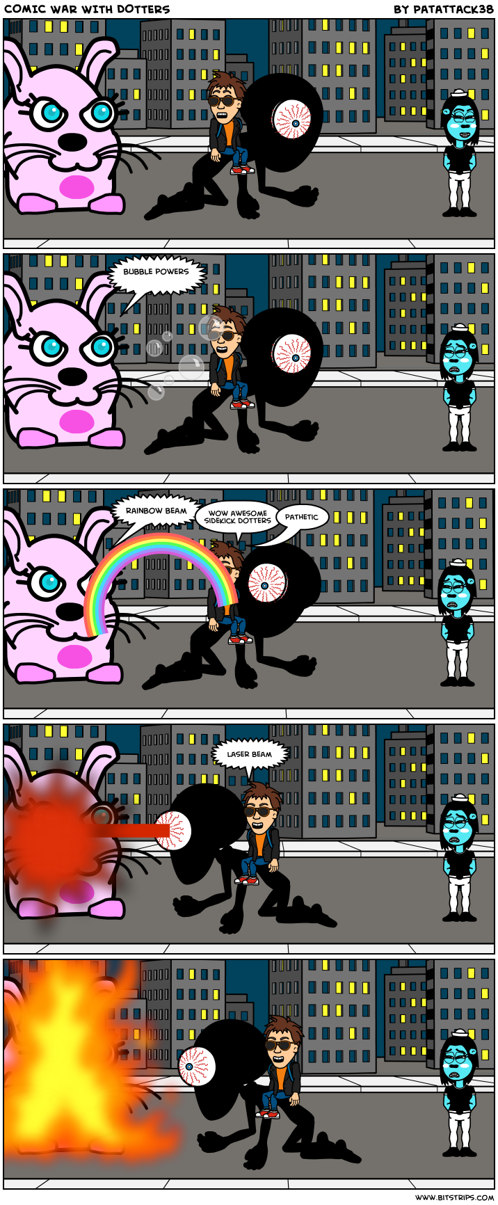 COMIC WAR WITH DOTTERS