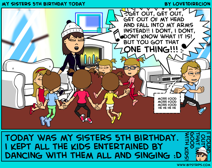 my sisters 5th birthday today