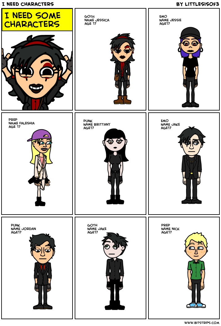 I need characters