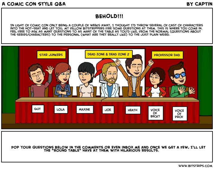 A Comic Con style Q&A