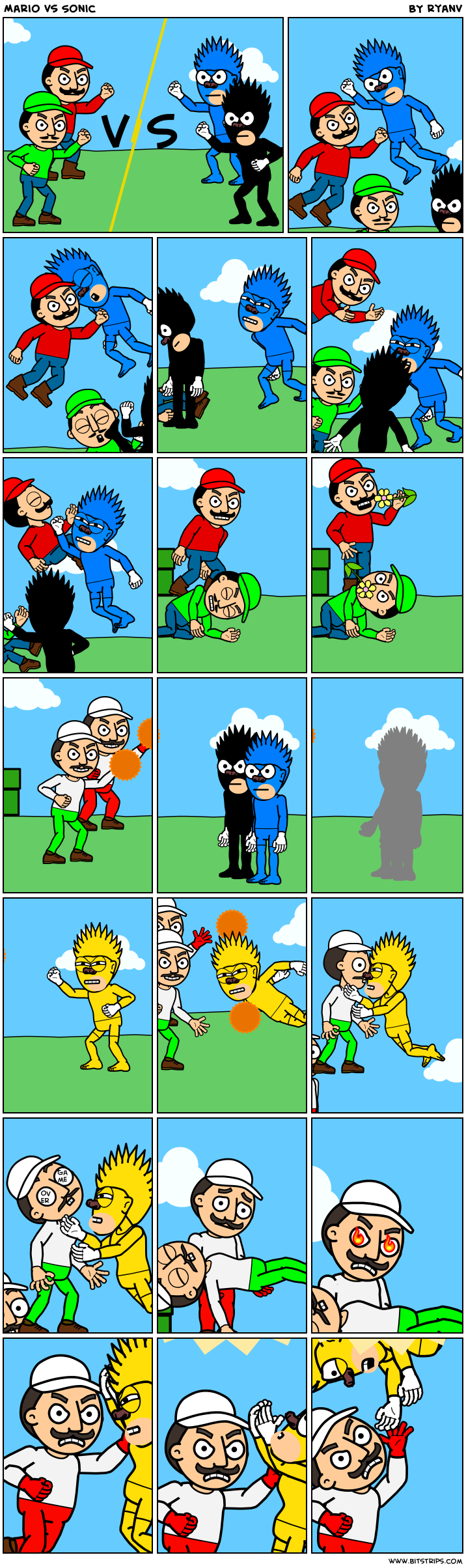 Mario vs Sonic