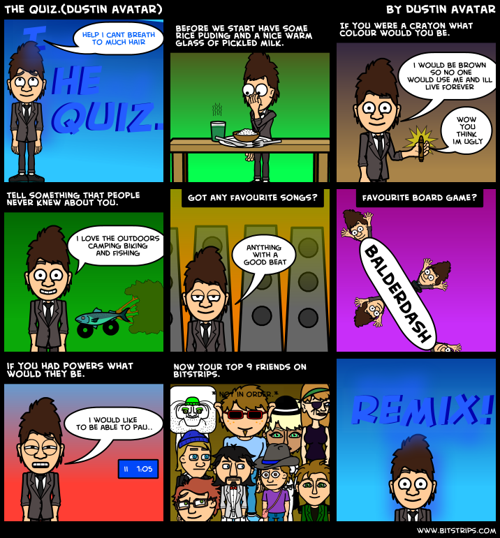 The Quiz.(dustin avatar)